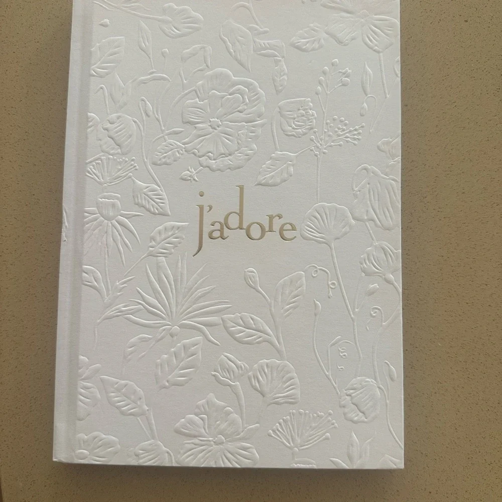 Dior White Embossed Office Journal